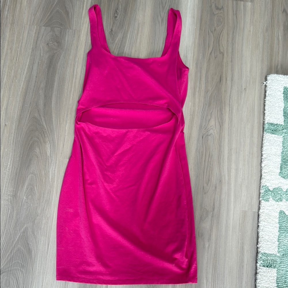 Garage Fuchsia Backless Dress